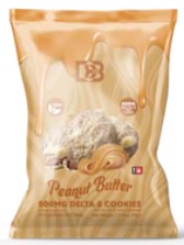 D8-HI Delta-8 Peanut Butter Cookies 500mg bag