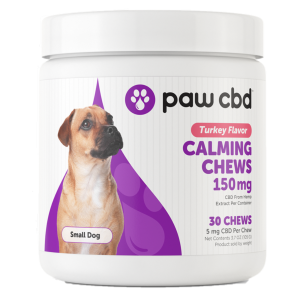 paw cbd calming chews for dogs