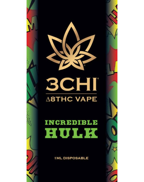 3CHI Delta-8 Incredible Hulk (Sativa H) Disposable Vape