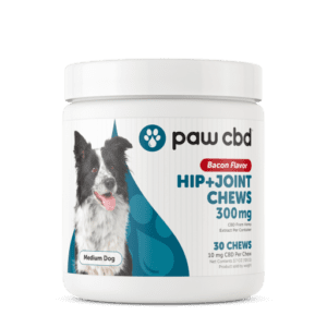 paw cbd Hip + Joint Chews for Dogs Bacon 300mg