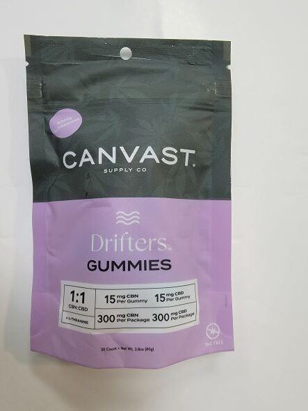 Canvast Drifters CBN Gummies 20 Count Bag