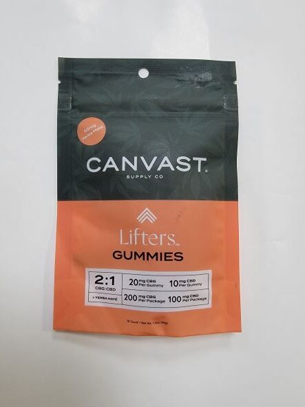 Canvast Lifters CBG CBD Gummies 10 Count Bag