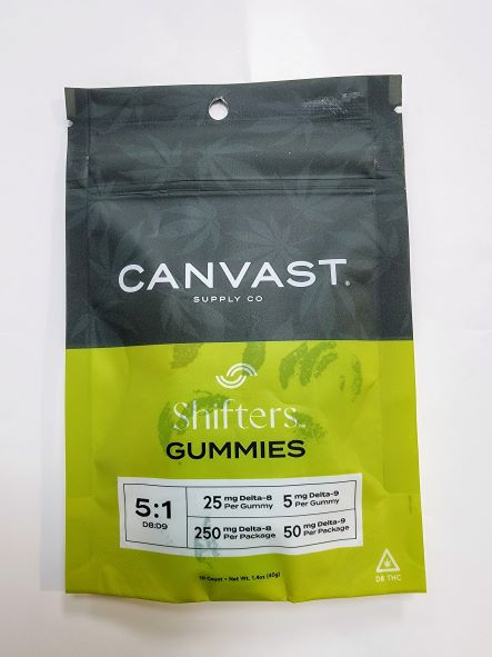 Canvast Shifters D8 D9 Gummies 10 Count Bag