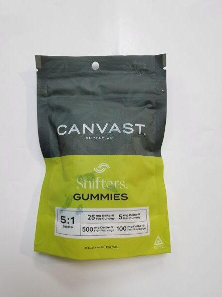 Canvast Shifters D8 D9 Gummies 20 Count Bag