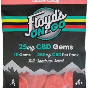 Floyd's of Leadville 25mg CBD Gems Cotton Candy 10 count