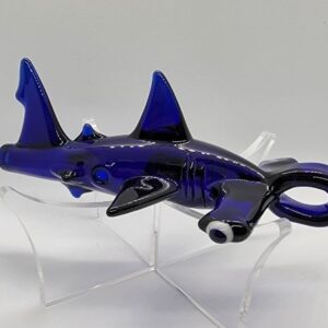 Hand Made Glass Pipe Shark 5"